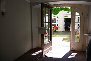 Ausblick auf Eingang