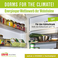 Unser Tipp: Stelle den Kühlschrank auf 7 Grad