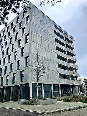  multi-storey gray building as a dormitory