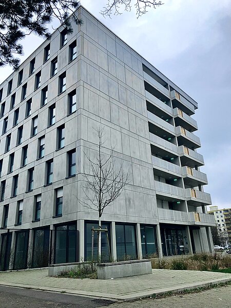  multi-storey gray building as a dormitory